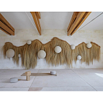 Большая дизайнерская Инсталляция из соломы RAFFIA Installation  варинант исполнения - 3 | Loft Concept в Рязани