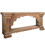 Большая Этническая Консоль с резным орнаментом  варинант исполнения - 1 | Loft Concept в Рязани