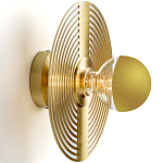 Бра в виде металлического диска Amadis Gold Wall Lamp варинант исполнения - 2 | Loft Concept в Рязани