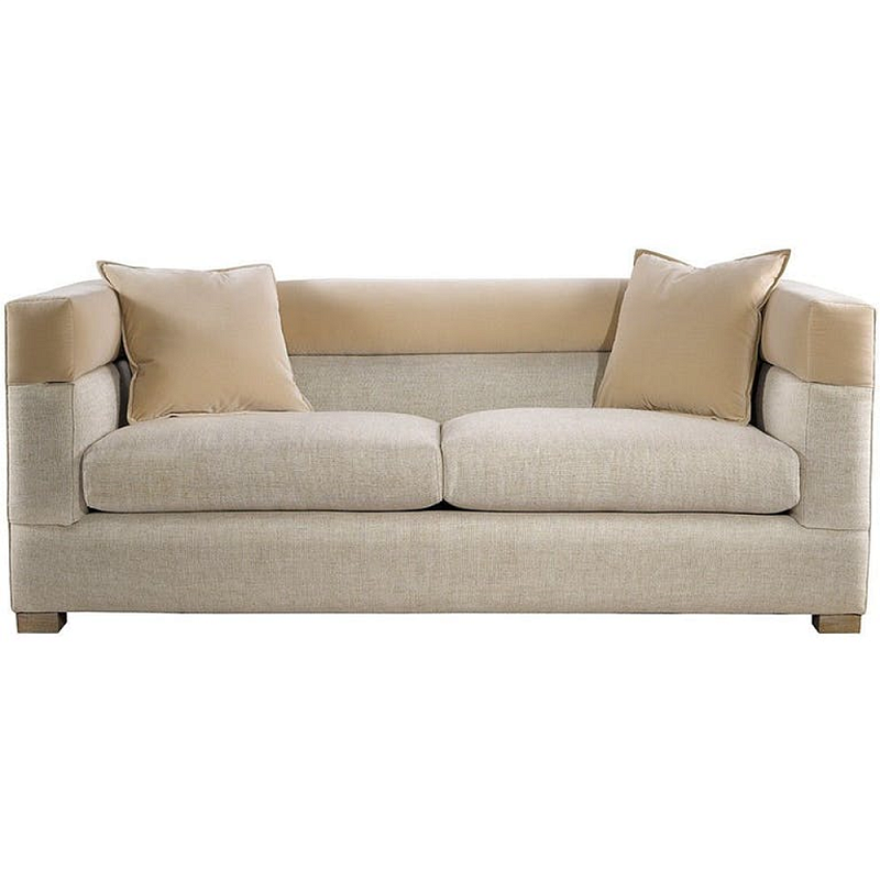 Диван Modena Sofa Linen and Velvet Sofa Бежевый Диван Modena Sofa Linen and Velvet Sofa Бежевый в Рязани | Loft Concept