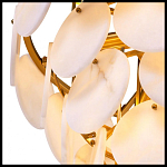 Люстра трехъярусная с подвесками из округлых элементов Cryptocrystalline Stone варинант исполнения - 5 | Loft Concept в Рязани