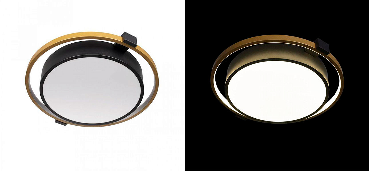 Потолочный светильник Gold Round Saturn Потолочный светильник Gold Round Saturn - Loft-Concept в Рязани