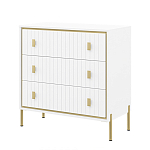 Комод белый глянцевый с тремя ящиками Antique Order варинант исполнения - 1 | Loft Concept в Рязани