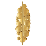 Бра светодиодное из многослойных золотых дисков Metal Disc Chandelier варинант исполнения - 2 | Loft Concept в Рязани