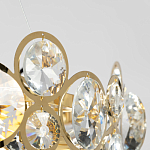 Люстра подвесная из золотых колец 57 см Golden Circles варинант исполнения - 7 | Loft Concept в Рязани