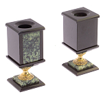 Настольный письменный набор из нефрита на ножках Executive Recruitment варинант исполнения - 3 | Loft Concept в Рязани