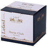 Кружка из фарфора синяя с изображением лошадей 400 мл Porcelain Horse Set варинант исполнения - 2 | Loft Concept в Рязани