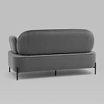 Диван в велюровой обивке серого цвета COLOR BLOCK варинант исполнения - 4 | Loft Concept в Рязани