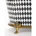 Фарфоровое кашпо Black and white square варинант исполнения - 4 | Loft Concept в Рязани