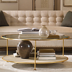 Кофейный стол круглый с полкой на 3-х ножках Round Textured Coffee Table варинант исполнения - 1 | Loft Concept в Рязани