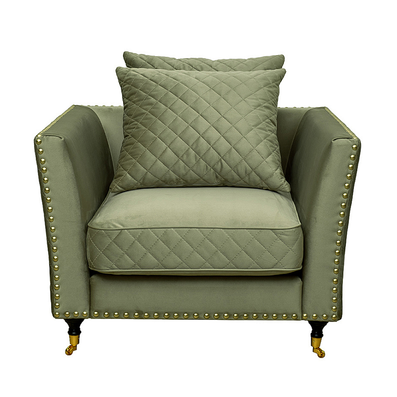 Кресло Jeannel Armchair Темно-синий Оливковый Кресло Jeannel Armchair Темно-синий Оливковый в Рязани | Loft Concept