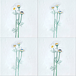 Плитка с узором Ромашки варинант исполнения - 1 | Loft Concept в Рязани