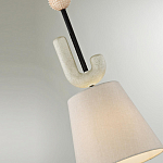 Подвесной светильник с бежевым тканевым плафоном Flourish варинант исполнения - 4 | Loft Concept в Рязани