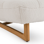 Кресло с обивкой букле Lino White  Boucle Armchair варинант исполнения - 5 | Loft Concept в Рязани