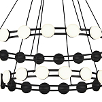 Люстра двухъярусная с круглыми светодиодными источниками света Maxine Light варинант исполнения - 5 | Loft Concept в Рязани