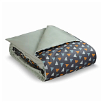 Постельное белье из сатина с принтом треугольники 150х200 см Triangular Dreams варинант исполнения - 1 | Loft Concept в Рязани