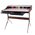 Письменный стол с 2-мя чёрными выдвижными ящиками и нишей с цветными разделителями Ballan варинант исполнения - 3 | Loft Concept в Рязани