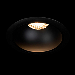 Встраиваемый спот светодиодный круглый черного цвета с углублением Ombra Lux  варинант исполнения - 1 | Loft Concept в Рязани