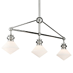 Люстра линейная с ромбовидными плафонами Pointed Diamond Shade варинант исполнения - 2 | Loft Concept в Рязани