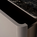 Тумба под телевизор с мраморной столешницей Presentability варинант исполнения - 4 | Loft Concept в Рязани