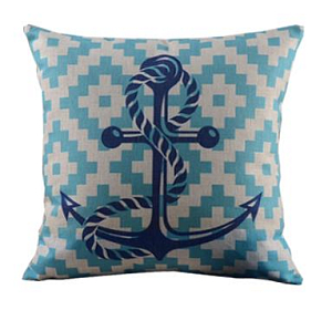 Декоративная подушка Якорь
