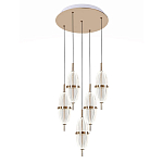 Люстра подвесная с прозрачными фактурными плафонами Reflection of Light варинант исполнения - 1 | Loft Concept в Рязани