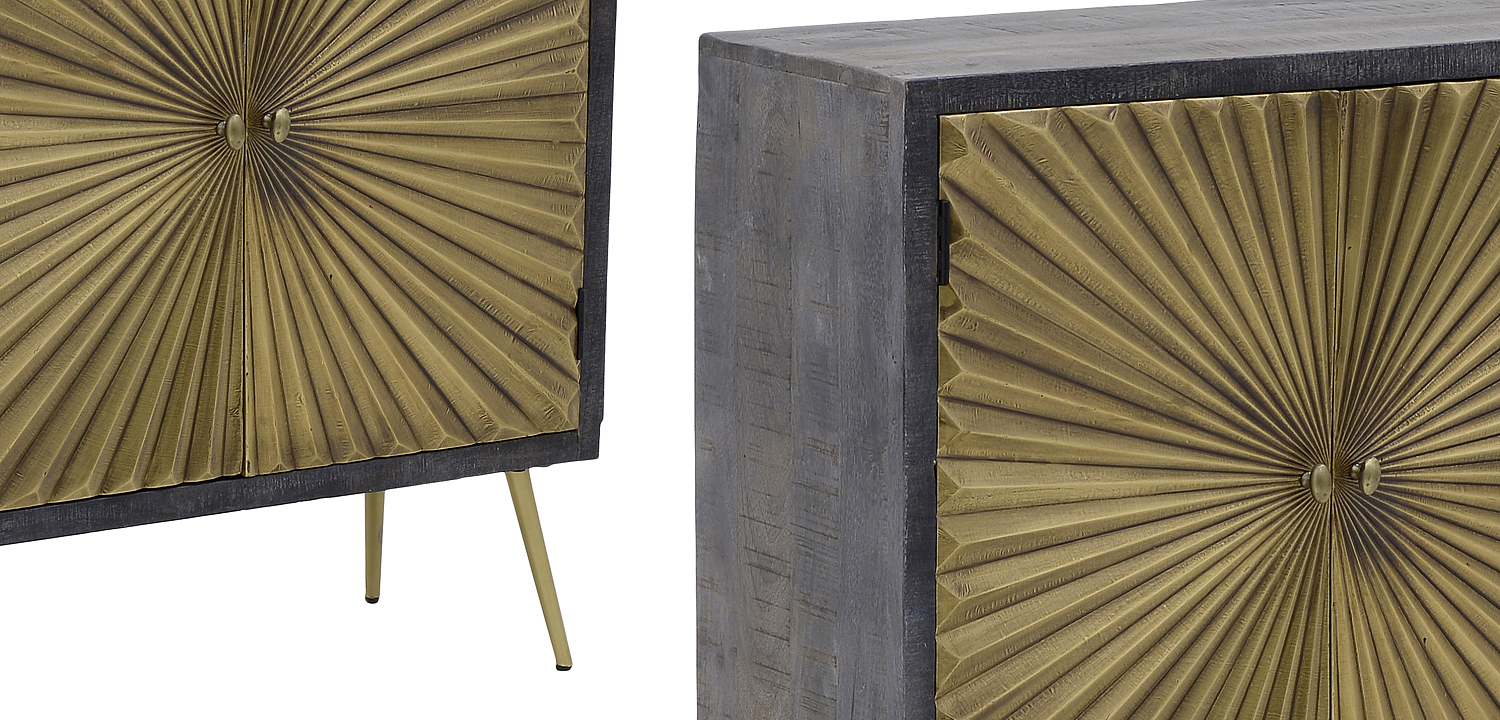 Комод с рельефным фасадом Loritz Sun Chest of Drawers Комод с рельефным фасадом Loritz Sun Chest of Drawers - Loft-Concept в Рязани