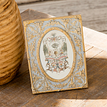 Декоративный постер в раме с рельефным растительным узором арабески New Collection of Arabesques Poster варинант исполнения - 5 | Loft Concept в Рязани