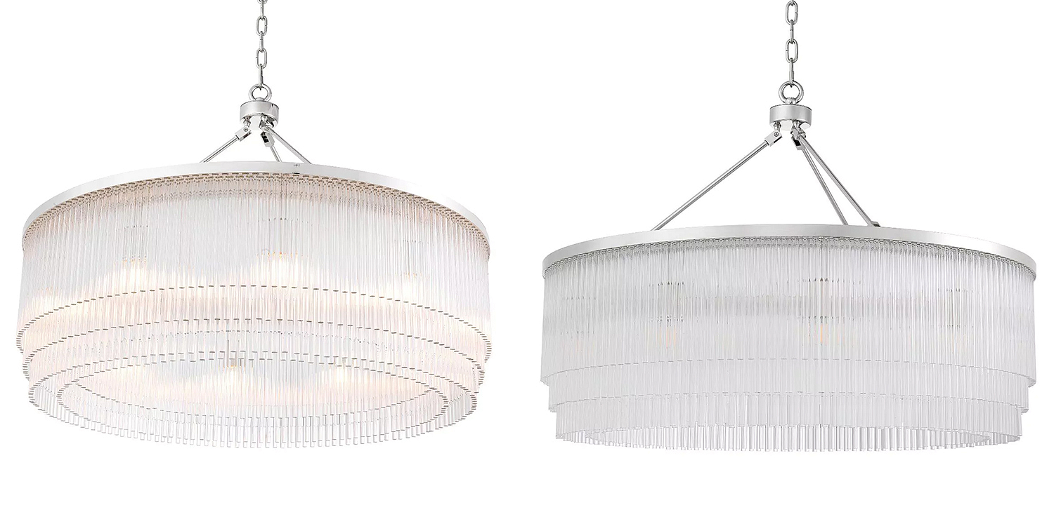 Люстра Eichholtz Chandelier Hector L Nickel Люстра Eichholtz Chandelier Hector L Nickel - Loft-Concept в Рязани