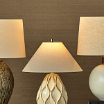 Настольная лампа с волнистым узором и абажуром в форме конуса Macrame варинант исполнения - 4 | Loft Concept в Рязани