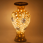 Настольная лампа из перламутра в виде вазы Indonesian Vase варинант исполнения - 2 | Loft Concept в Рязани