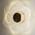 Бра в виде цветка Loggia White Flower Acrylic Wall Lamp варинант исполнения - 2 | Loft Concept в Рязани
