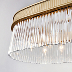 Люстра подвесная овальная со стеклянными трубками Длина 100 см Nembus варинант исполнения - 4 | Loft Concept в Рязани