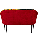 Диван двухместный из натурального бука красный с цветным принтом Impressionism in Art варинант исполнения - 2 | Loft Concept в Рязани