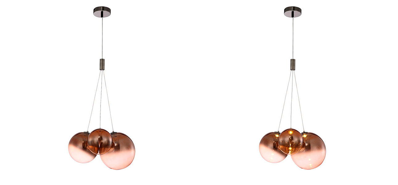 Светильник подвесной медь Balls Lamp Светильник подвесной медь Balls Lamp - Loft-Concept в Рязани