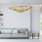 Люстра подвесная с 3-мя ассиметричными светодиодными лампами Golden Current варинант исполнения - 2 | Loft Concept в Рязани