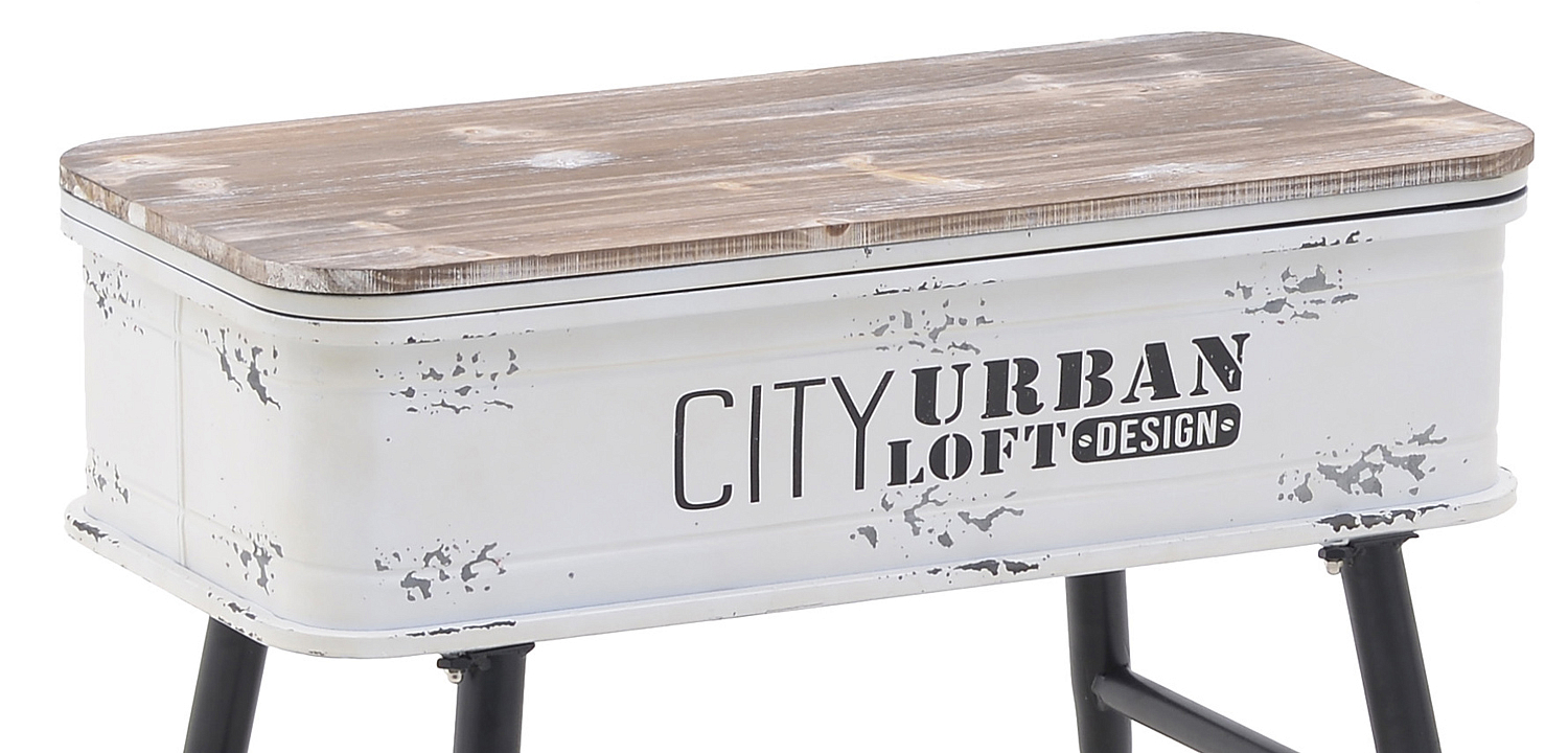 Приставной стол City Urban Loft Design Table white Приставной стол City Urban Loft Design Table white - Loft-Concept в Рязани