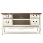 ТВ-тумба из массива берёзы с ящиками и открытыми полками Interiors Romance варинант исполнения - 1 | Loft Concept в Рязани