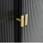 Сервант четырехдверный с рифленым стеклом The Keeper варинант исполнения - 3 | Loft Concept в Рязани