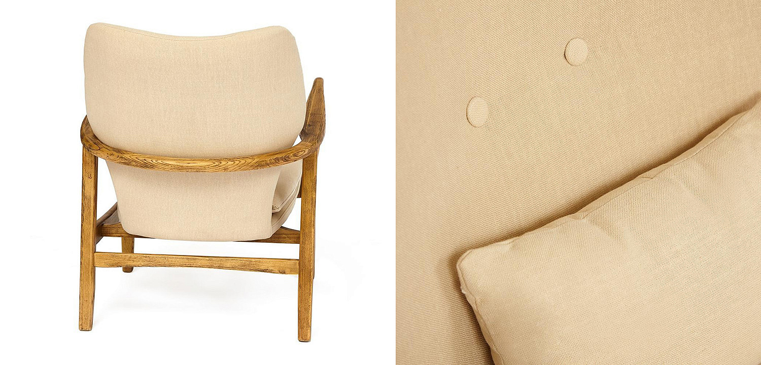 Кресло Makeshift armchair beige Кресло Makeshift armchair beige - Loft-Concept в Рязани