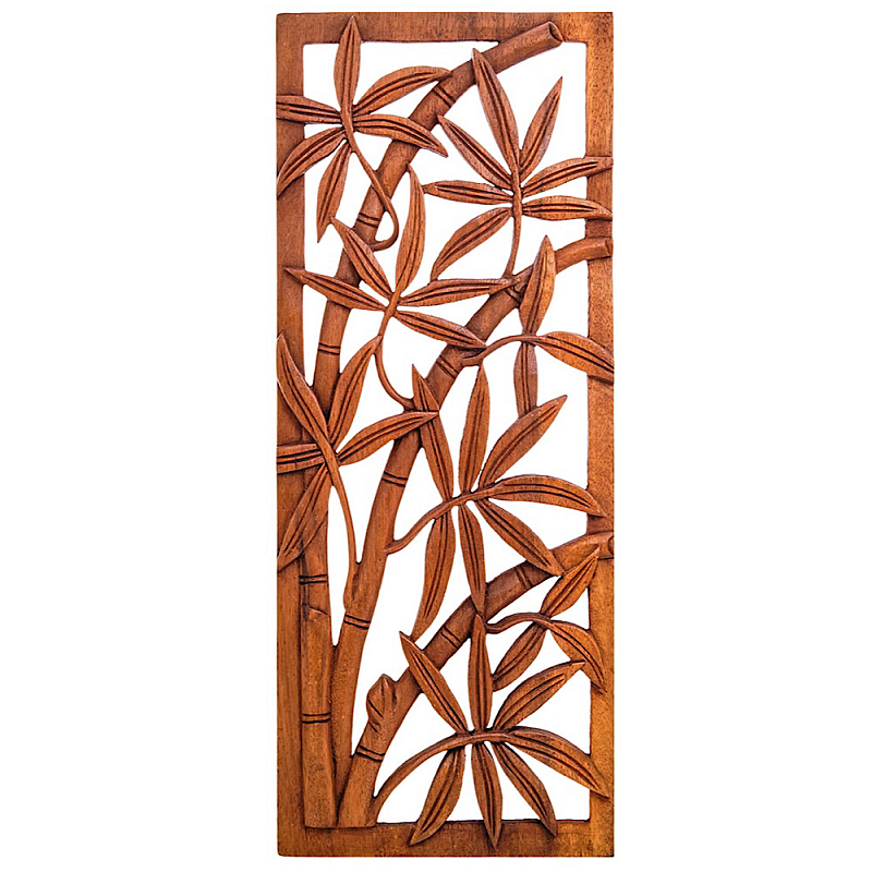 Панно из дерева Bamboo Panel With Trees Коричневый в Рязани | Loft Concept 