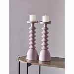 Подсвечник фигурный розовый Bright Accent 36 см варинант исполнения - 3 | Loft Concept в Рязани