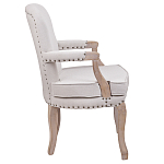 Кресло Aubrey Classical Armchair beige flax варинант исполнения - 2 | Loft Concept в Рязани