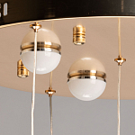 Люстра каскадная с 10-ю прозрачными плафонами Wave Line варинант исполнения - 11 | Loft Concept в Рязани