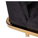 Стул обеденный велюровый черный с золотым каркасом Nobility варинант исполнения - 3 | Loft Concept в Рязани