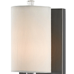 Бра на прозрачном штативе с тканевым абажуром в форме цилиндра Conciseness варинант исполнения - 1 | Loft Concept в Рязани