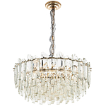 Круглая многоярусная люстра с хрустальным декором Cascade Waterfall Crystal Chandelier 12 варинант исполнения - 2 | Loft Concept в Рязани