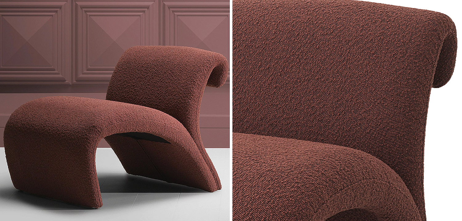 Кресло Eichholtz Chair Vignola Boucle Rouge Кресло Eichholtz Chair Vignola Boucle Rouge - Loft-Concept в Рязани