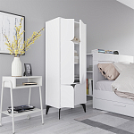 Комод белый с 4-мя дверцами на металлических ножках SPARK MULTIPURPOSE CABINET WHITE варинант исполнения - 6 | Loft Concept в Рязани