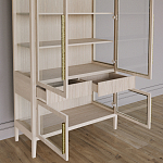 Витрина Primo со стеклянными фасадами и буфетом шпон Светлый дуб варинант исполнения - 5 | Loft Concept в Рязани